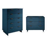 Manhattan Comfort Granville Modern Dresser and Chest Midnight Blue GRAN024