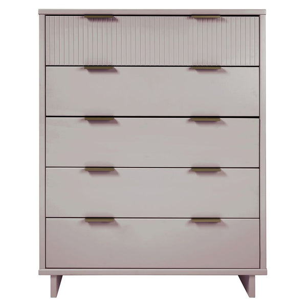 Manhattan Comfort Granville Modern Dresser and Chest Light Grey GRAN026