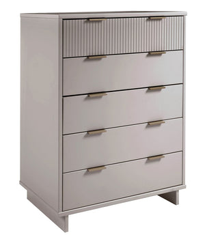 Manhattan Comfort Granville Modern Dresser and Chest Light Grey GRAN026