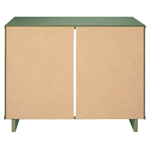 Manhattan Comfort Granville Modern 3 Piece Dresser Set - Tall Narrow, Standard, Double Dresser Sage Green GRAN033
