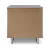 Manhattan Comfort Granville Modern Dresser and Nightstand White GRAN041