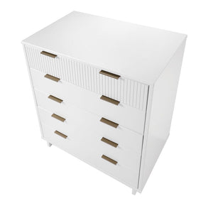 Manhattan Comfort Granville Modern Chest and Double Dresser White GRAN061