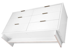 Manhattan Comfort Granville Modern Chest and Double Dresser White GRAN061