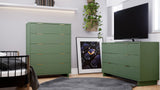 Manhattan Comfort Granville Modern Chest and Double Dresser Sage Green GRAN063