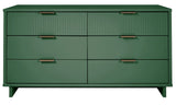 Manhattan Comfort Granville Modern Chest and Double Dresser Sage Green GRAN063