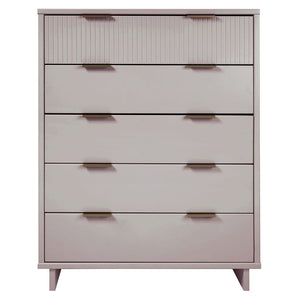 Manhattan Comfort Granville Modern Chest and Double Dresser Light Grey GRAN066