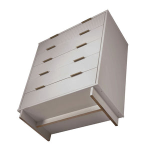 Manhattan Comfort Granville Modern Chest and Double Dresser Light Grey GRAN066