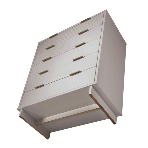Manhattan Comfort Granville Modern Chest and Double Dresser Light Grey GRAN066