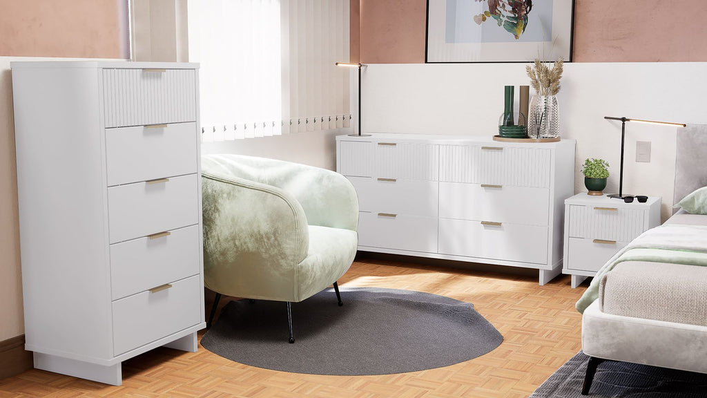 Granville Tall 23.62 Modern Narrow Dresser with 5 Full Extension