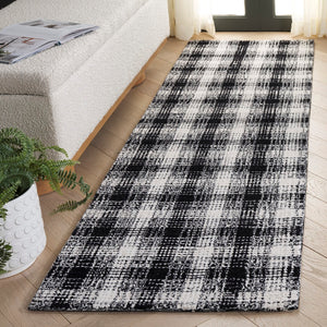 Safavieh Genre Hand-tufted Wool Area Rug - Modern Abstract Design For Elegant Home Decor & Comfort Black ,Ivory Wool Pile Gre154z-8