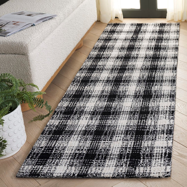 Safavieh Genre Hand-tufted Wool Area Rug - Modern Abstract Design For Elegant Home Decor & Comfort Black ,Ivory Wool Pile Gre154z-8