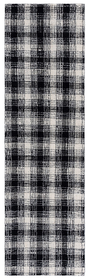 Safavieh Genre Hand-tufted Wool Area Rug - Modern Abstract Design For Elegant Home Decor & Comfort Black ,Ivory Wool Pile Gre154z-8