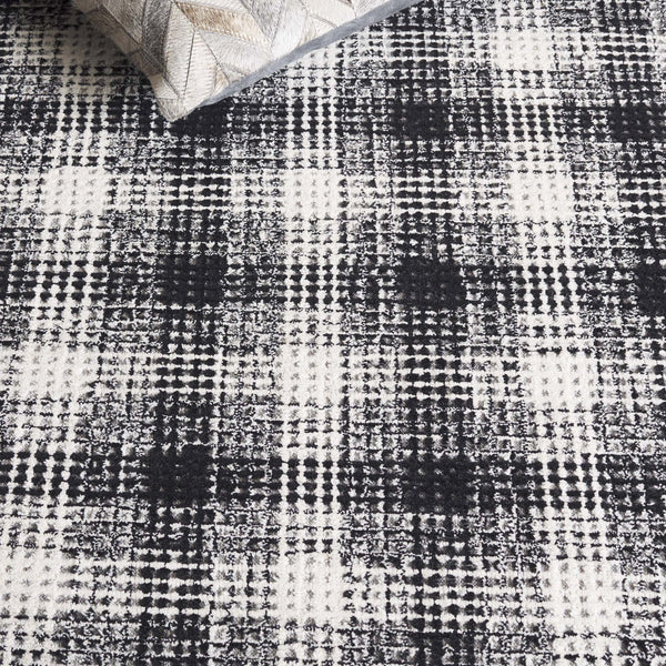 Safavieh Genre Hand-tufted Wool Runner - Elegant Modern Design With Abstract Patterns For Stylish Interiors Black ,Ivory Wool Pile Gre154z-5