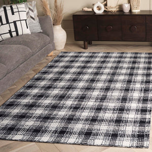 Safavieh Genre Hand-tufted Wool Area Rug - Modern Abstract Design For Elegant Home Decor & Comfort Black ,Ivory Wool Pile Gre154z-8