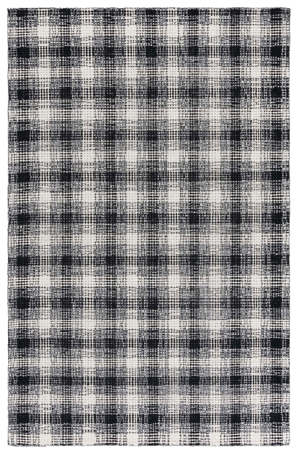 Safavieh Genre Hand-tufted Wool Runner - Elegant Modern Design With Abstract Patterns For Stylish Interiors Black ,Ivory Wool Pile Gre154z-6sq