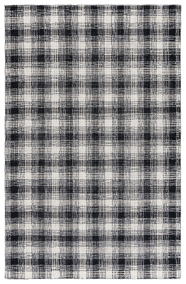 Safavieh Genre Hand-tufted Wool Runner - Elegant Modern Design With Abstract Patterns For Stylish Interiors Black ,Ivory Wool Pile Gre154z-5