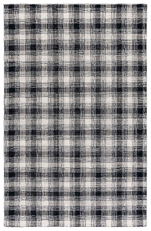 Safavieh Genre Hand-tufted Wool Area Rug - Modern Abstract Design For Elegant Home Decor & Comfort Black ,Ivory Wool Pile Gre154z-8