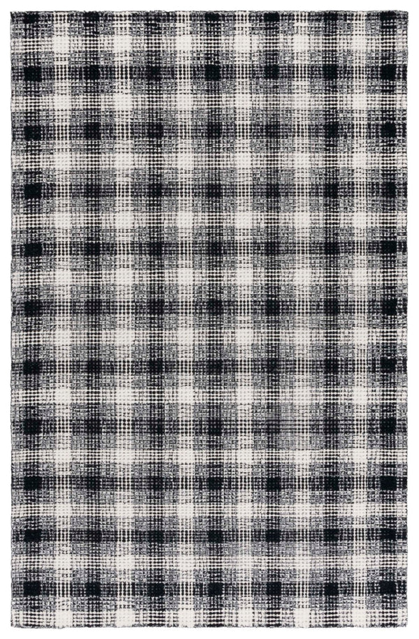 Safavieh Genre Hand-tufted Wool Area Rug - Modern Abstract Design For Elegant Home Decor & Comfort Black ,Ivory Wool Pile Gre154z-8