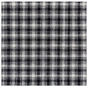 Safavieh Genre Hand-tufted Wool Runner - Elegant Modern Design With Abstract Patterns For Stylish Interiors Black ,Ivory Wool Pile Gre154z-6sq