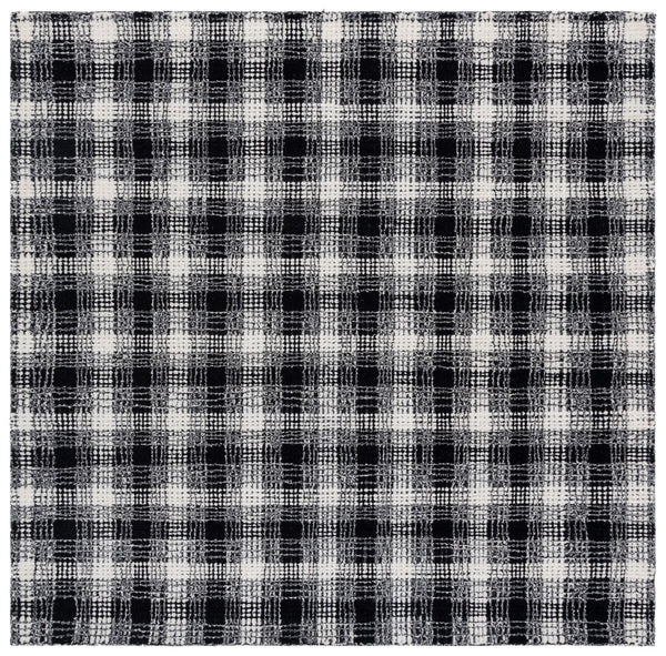 Safavieh Genre Hand-tufted Wool Area Rug - Modern Abstract Design For Elegant Home Decor & Comfort Black ,Ivory Wool Pile Gre154z-8