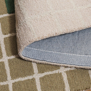 Safavieh Genre Hand-Tufted Scandinavian Rug In Soothing Green Beige Geometric Design, Wool-Cotton Blend 5'-0" x 8'-0" GRE206Y-5