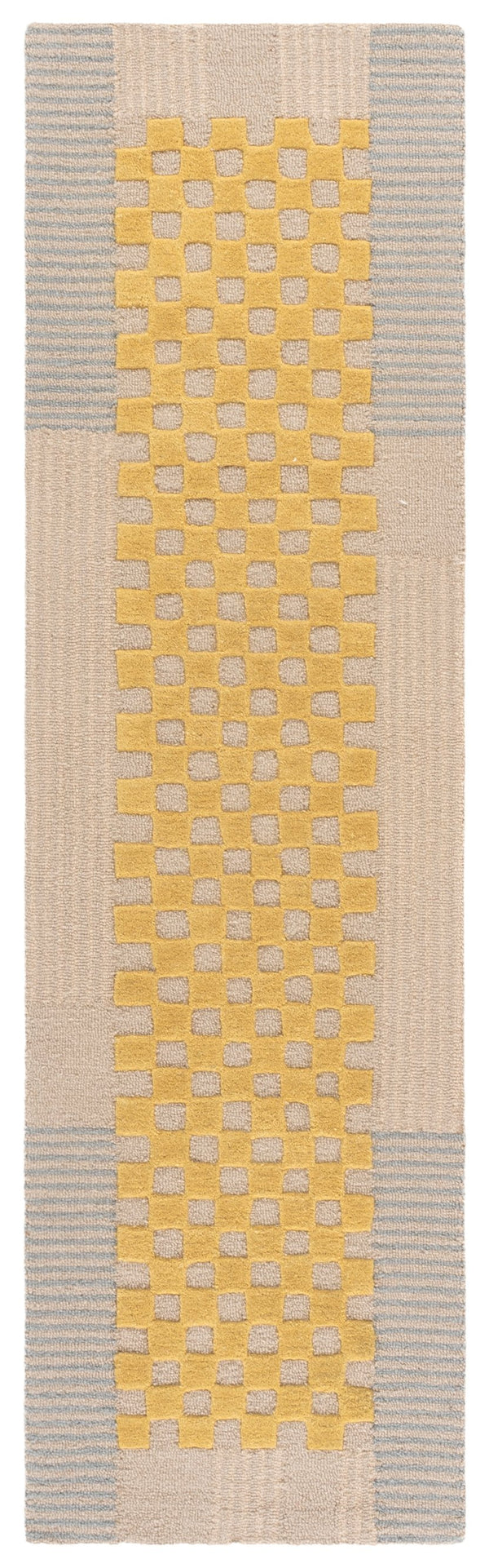 Safavieh Genre Hand-Tufted Gold Beige Wool Rug — Scandinavian Minimalist Texture, Low-Pile Comfort, Durable Elegance 6'-0" x 9'-0" GRE207D-6