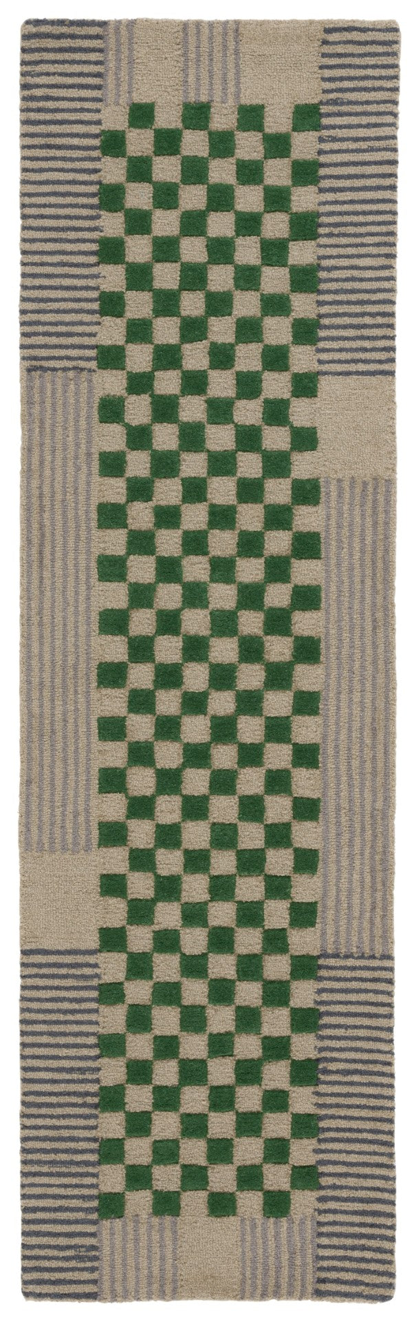 Safavieh Genre Hand-tufted Area Rug In Chic Grey And Green - Luxurious Modern Design For Any Space Grey ,Green 85% Wool,15% Cotton Gre207f-7sq
