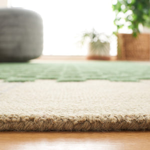 Safavieh Genre Hand-tufted Area Rug In Chic Grey And Green - Luxurious Modern Design For Any Space Grey ,Green 85% Wool,15% Cotton Gre207f-7sq