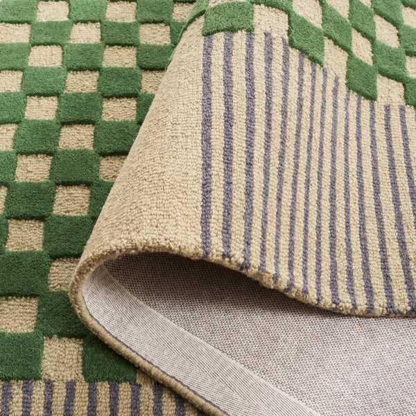 Safavieh Genre Hand-tufted Area Rug In Chic Grey And Green - Luxurious Modern Design For Any Space Grey ,Green 85% Wool,15% Cotton Gre207f-7sq