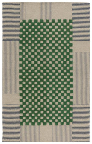 Safavieh Genre Hand-tufted Area Rug In Chic Grey And Green - Luxurious Modern Design For Any Space Grey ,Green 85% Wool,15% Cotton Gre207f-7sq