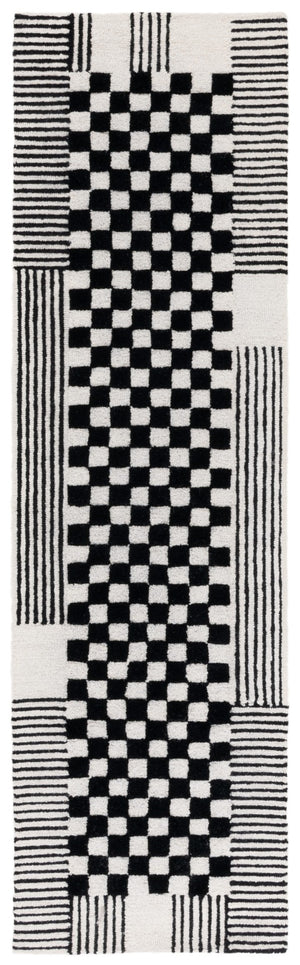 Safavieh Genre Hand-tufted Area Rug In Chic Grey And Green - Luxurious Modern Design For Any Space Black ,Ivory Wool Pile Gre207z-29