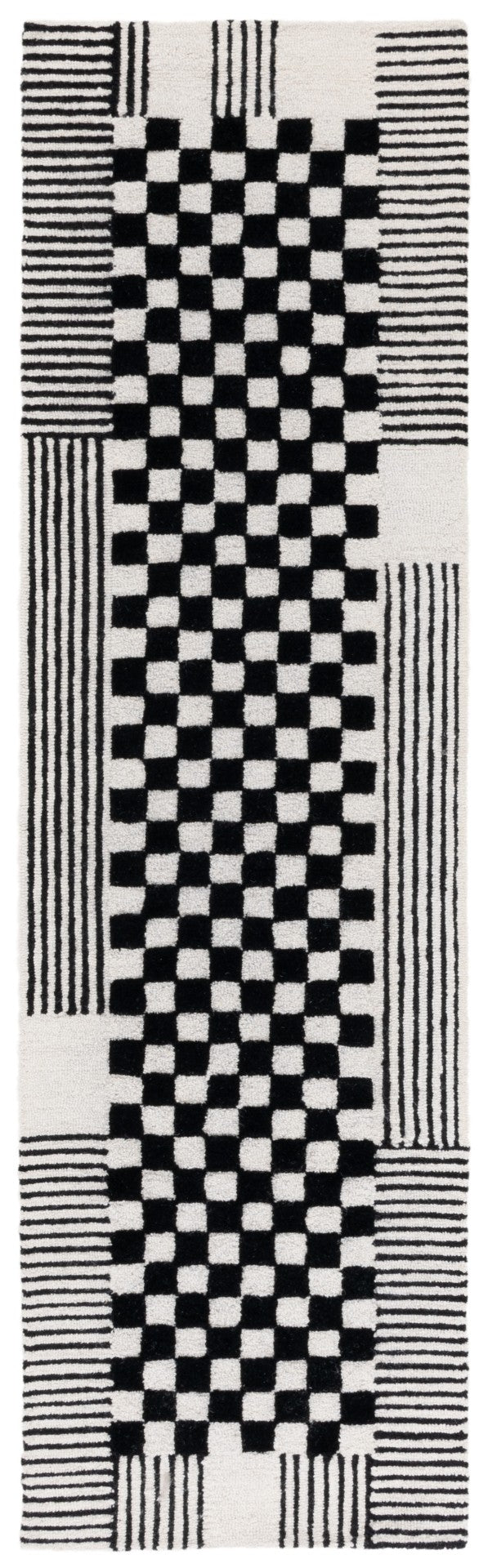 Safavieh Genre Hand-tufted Area Rug In Chic Grey And Green - Luxurious Modern Design For Any Space Black ,Ivory Wool Pile Gre207z-29