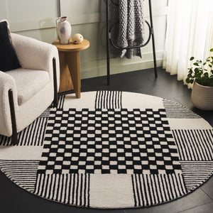 Safavieh Genre Hand-tufted Area Rug In Chic Grey And Green - Luxurious Modern Design For Any Space Black ,Ivory Wool Pile Gre207z-29
