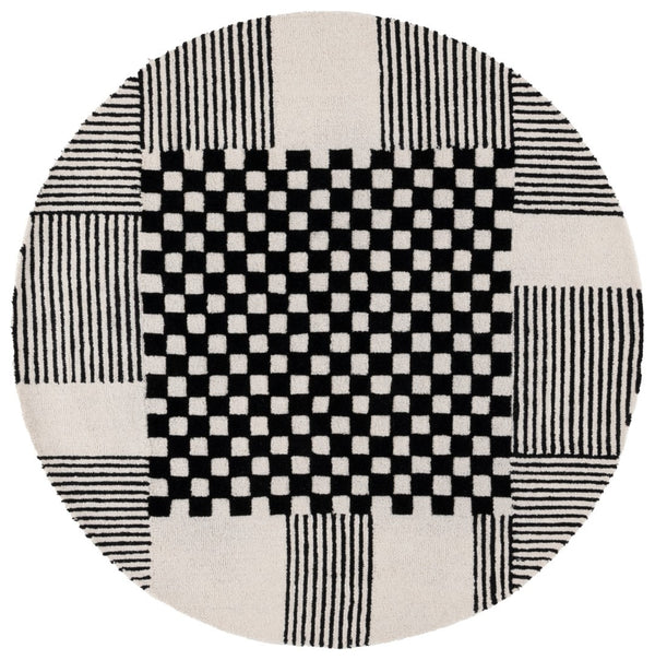 Safavieh Genre Hand-tufted Area Rug In Chic Grey And Green - Luxurious Modern Design For Any Space Black ,Ivory Wool Pile Gre207z-29