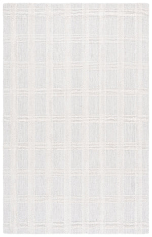Safavieh Genre Hand-Tufted Silver Ivory Runner Rug — 85% Wool 15% Cotton, Low-Profile Plush For Hallways 2'-3" x 8'-0" GRE208G-28