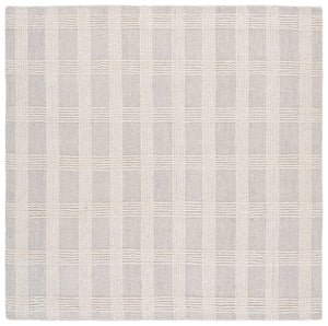 Safavieh Genre Hand-Tufted Silver Ivory Runner Rug — 85% Wool 15% Cotton, Low-Profile Plush For Hallways 2'-3" x 8'-0" GRE208G-28
