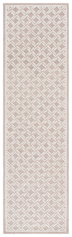 Safavieh Genre Luxurious Hand-tufted Area Rug With Diamond Trellis Pattern For Elegant Home Decor Solutions Beige ,Ivory 80% Wool & 20% Cotton Gre350b-6