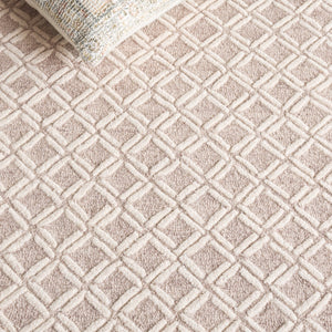 Safavieh Genre Hand-tufted Runner Rug With Geometric Design - Luxurious Wool And Cotton For Timeless Elegance Beige ,Ivory 80% Wool & 20% Cotton Gre350b-5