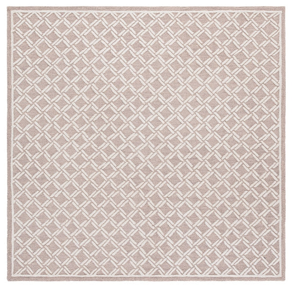 Safavieh Genre Luxurious Hand-tufted Area Rug With Diamond Trellis Pattern For Elegant Home Decor Solutions Beige ,Ivory 80% Wool & 20% Cotton Gre350b-6