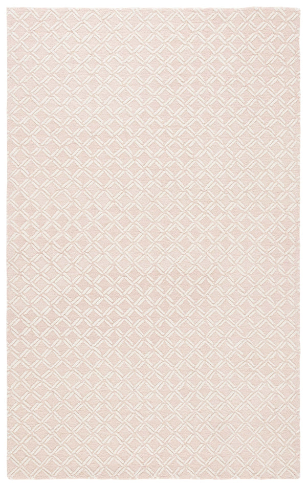 Safavieh Genre Hand-tufted Runner Rug With Geometric Design - Luxurious Wool And Cotton For Timeless Elegance Pink ,Ivory 80% Wool & 20% Cotton Gre350u-5