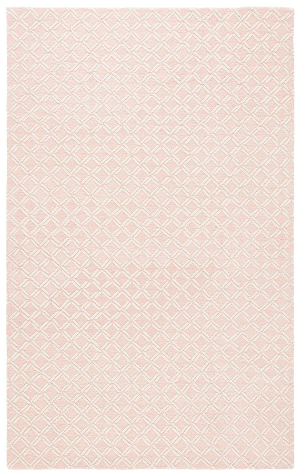 Safavieh Genre Luxurious Hand-tufted Area Rug With Diamond Trellis Pattern For Elegant Home Decor Solutions Pink ,Ivory 80% Wool & 20% Cotton Gre350u-4