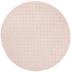 Safavieh Genre Hand-tufted Runner Rug With Geometric Design - Luxurious Wool And Cotton For Timeless Elegance Pink ,Ivory 80% Wool & 20% Cotton Gre350u-6r