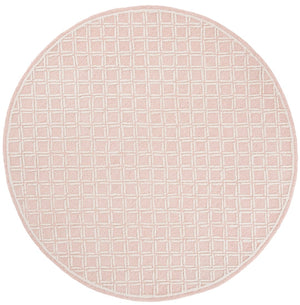 Safavieh Genre Luxurious Hand-tufted Area Rug With Diamond Trellis Pattern For Elegant Home Decor Solutions Pink ,Ivory 80% Wool & 20% Cotton Gre350u-4