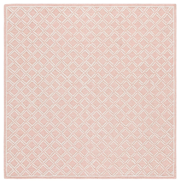 Safavieh Genre Hand-tufted Runner Rug With Geometric Design - Luxurious Wool And Cotton For Timeless Elegance Pink ,Ivory 80% Wool & 20% Cotton Gre350u-6sq