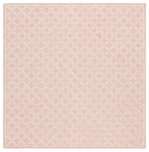 Safavieh Genre Luxurious Hand-tufted Area Rug With Diamond Trellis Pattern For Elegant Home Decor Solutions Pink ,Ivory 80% Wool & 20% Cotton Gre350u-4