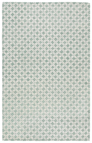 Safavieh Genre Hand-tufted Runner Rug With Geometric Design - Luxurious Wool And Cotton For Timeless Elegance Green ,Ivory 80% Wool & 20% Cotton Gre350y-5