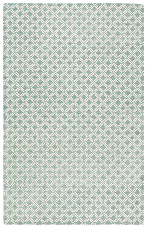 Safavieh Genre Luxurious Hand-tufted Area Rug With Diamond Trellis Pattern For Elegant Home Decor Solutions Green ,Ivory 80% Wool & 20% Cotton Gre350y-6
