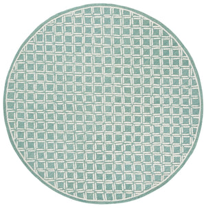 Safavieh Genre Hand-tufted Runner Rug With Geometric Design - Luxurious Wool And Cotton For Timeless Elegance Green ,Ivory 80% Wool & 20% Cotton Gre350y-6r