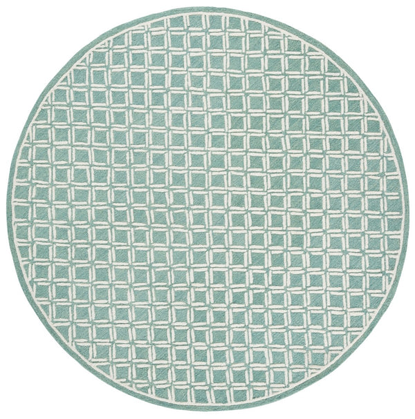 Safavieh Genre Luxurious Hand-tufted Area Rug With Diamond Trellis Pattern For Elegant Home Decor Solutions Green ,Ivory 80% Wool & 20% Cotton Gre350y-6