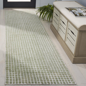Safavieh Genre Elegant Hand-tufted Runner Rug In Soft Green And Ivory For Timeless Home Decor Style Green ,Ivory 80% Wool & 20% Cotton Gre351y-28